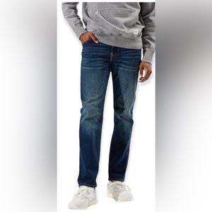 American Eagle Men's 30 x 30 Straight Leg Blue Jeans AEO AE Medium Wash Denim